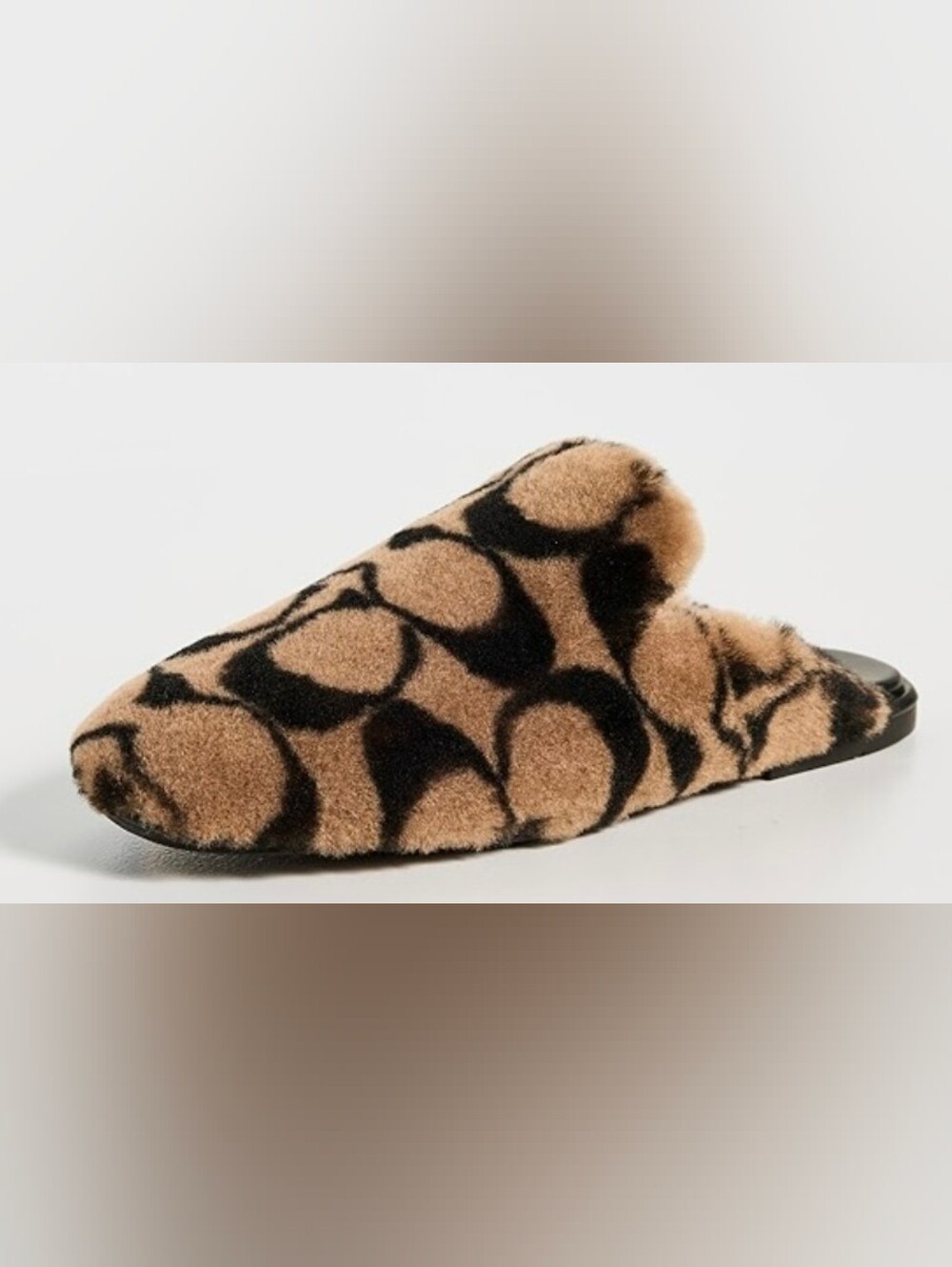 FLASH SALE- NWT- Coach Signature Shearling Slippers (No Box)
